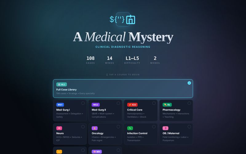 A Medical Mystery screenshot