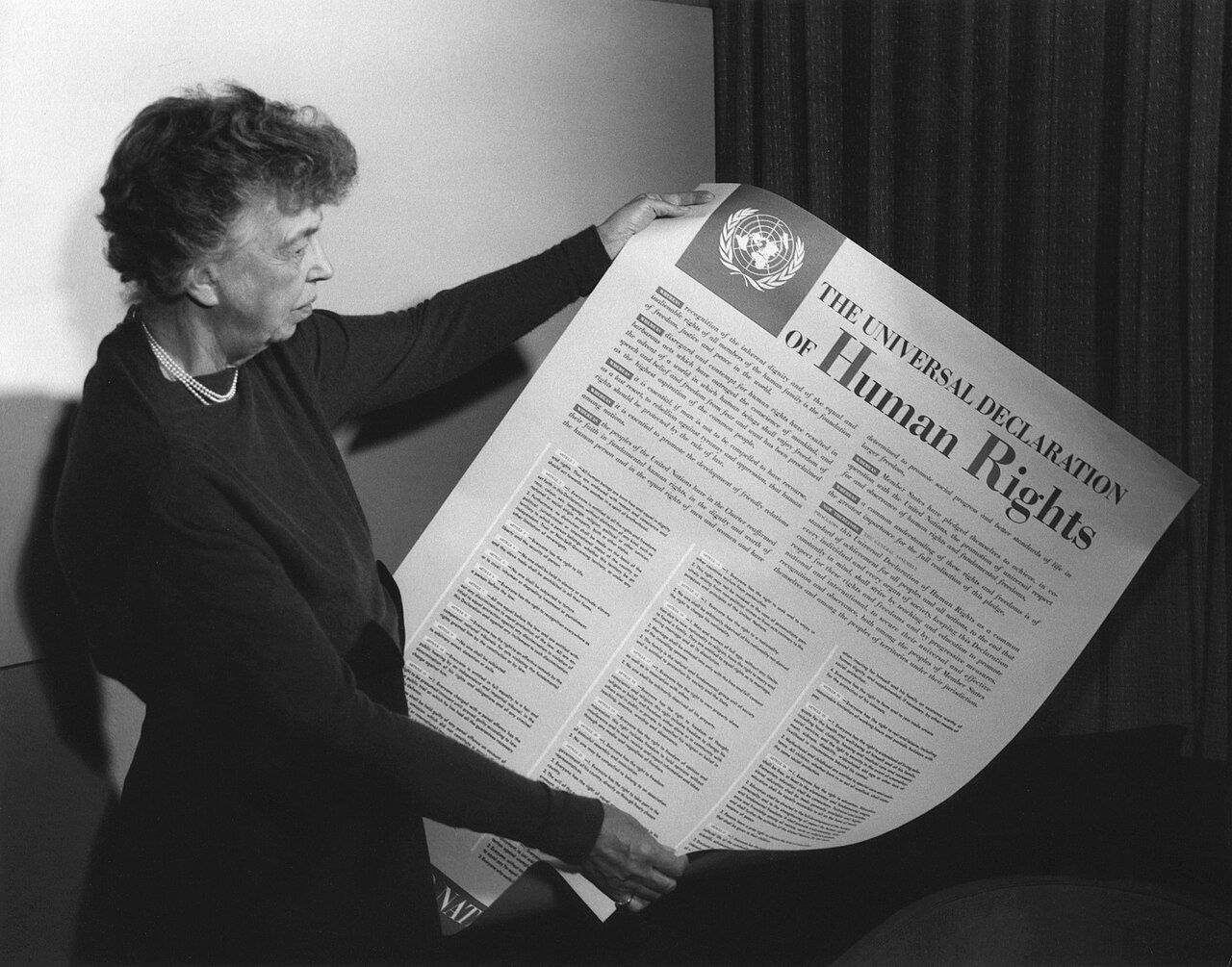 The Universal Declaration of Human Rights, adopted by the United Nations General Assembly in Paris on 10 December 1948, remains the reference text for modern rights talk.