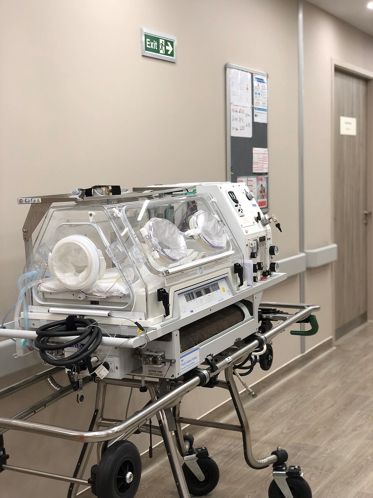 Every birth is prepared for as two resuscitations, with a checked warmer, bag, mask, suction and blender ready before the head delivers.